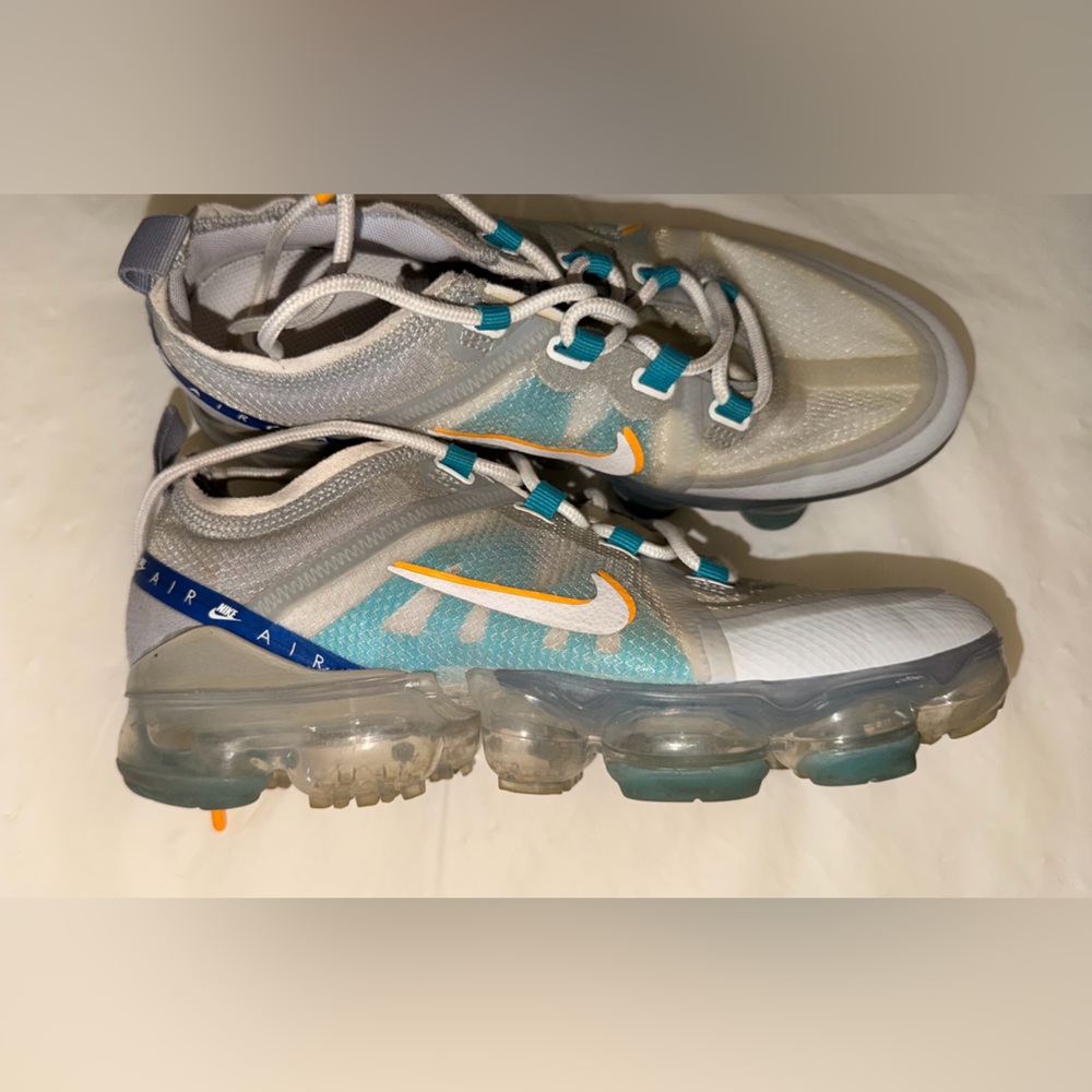 Nike Air VaporMax 2019 SE – Teal/Orange/White – Size 4.5